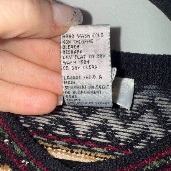 VTG Talbots 3D Knit Cardigan Sweater Cottagecore - M - Picture 8 of 8